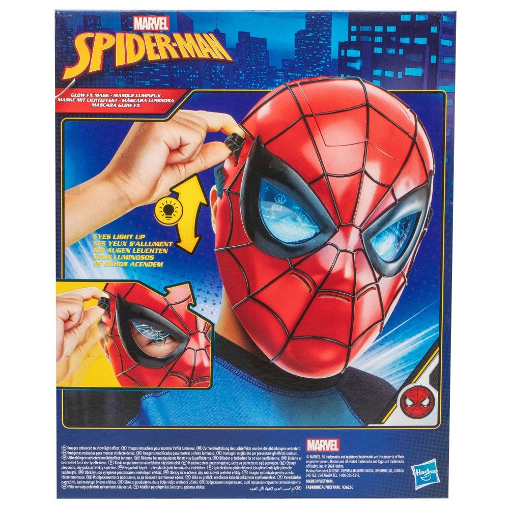 Marvel Spider-Man Glow FX Mask, Light-Up Role Play Toy