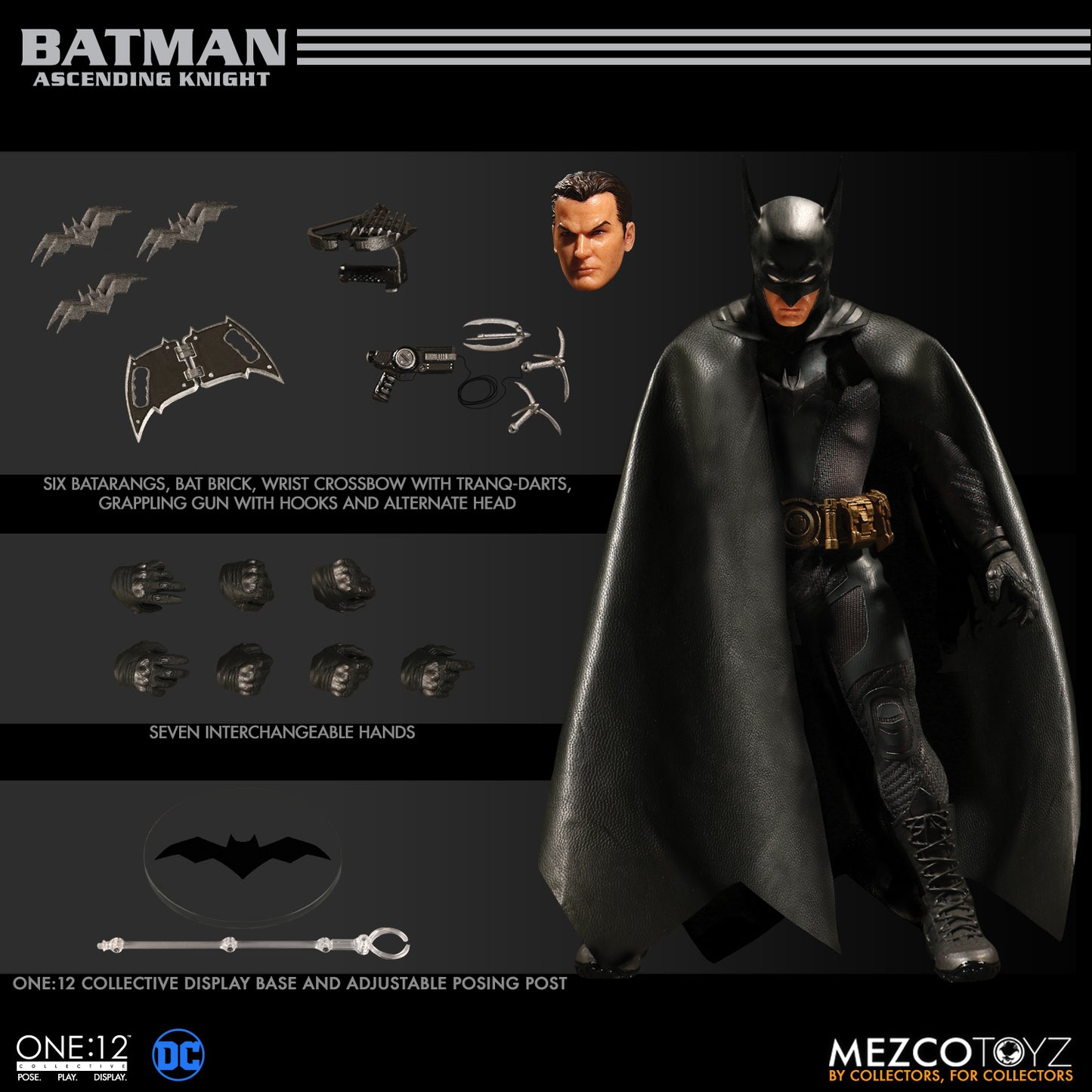 Batman Ascending Knight Mezco one:12