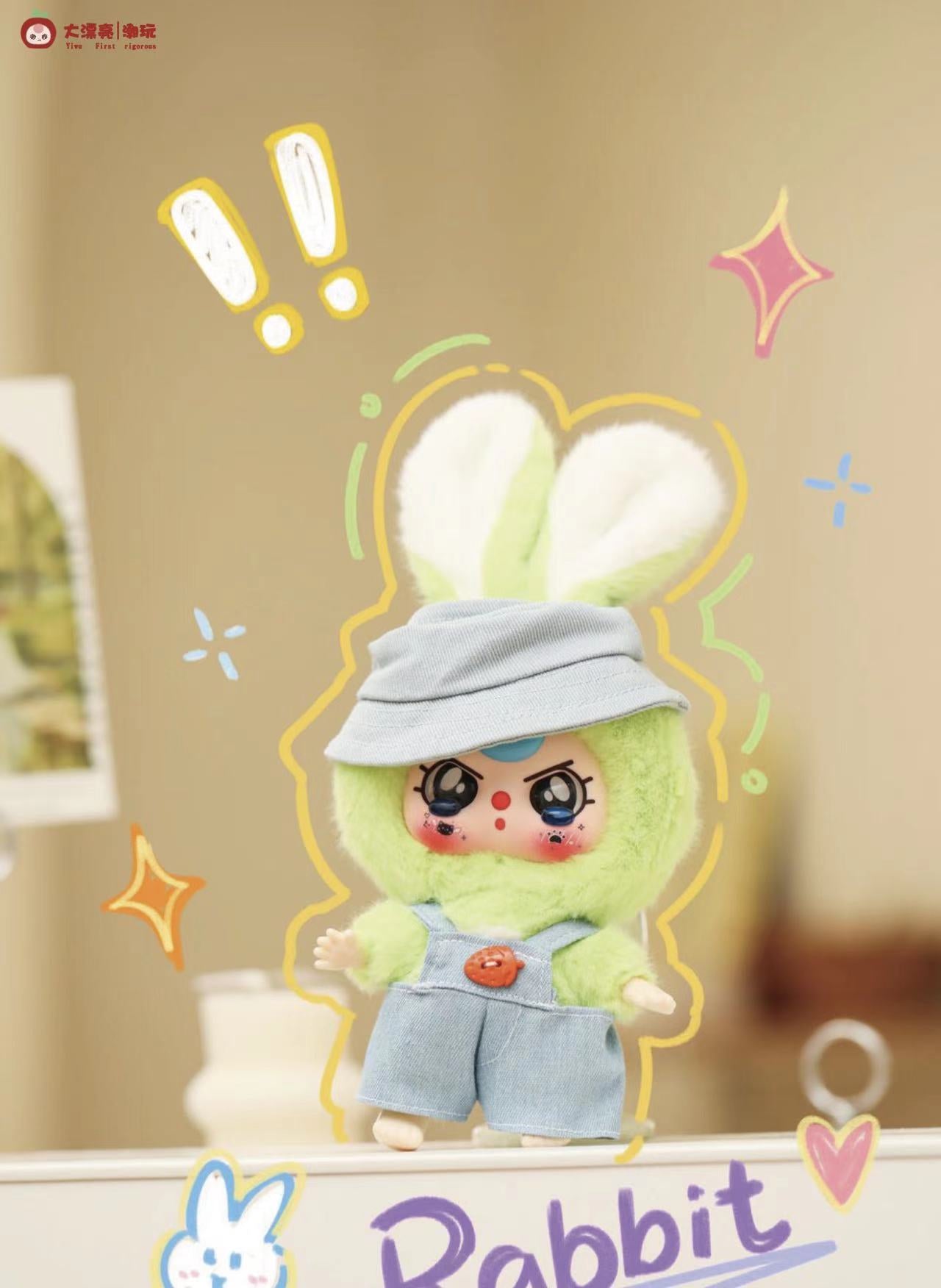 Baby Three V2 Rabbit Macaron Cute Bunny Plush Series Blind Box