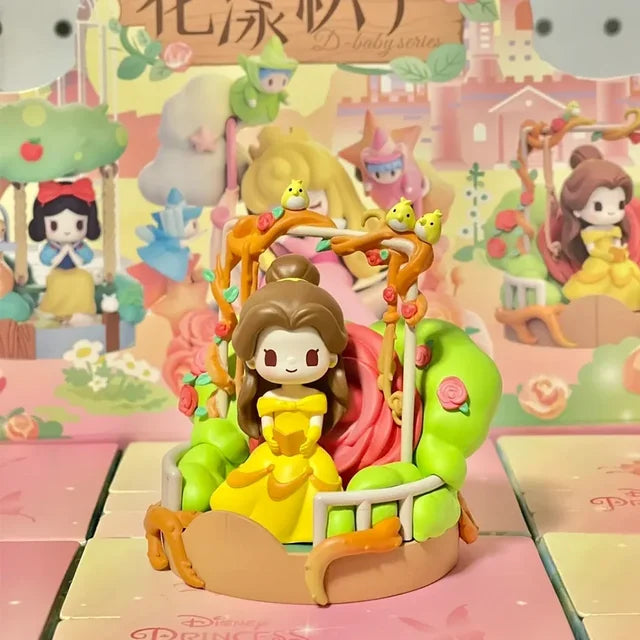 Disney Princess Sweetheart Flower Swing Series Cute Kawaii Princess Anime Figures X Model Kawaii Model Doll Ornaments Gi