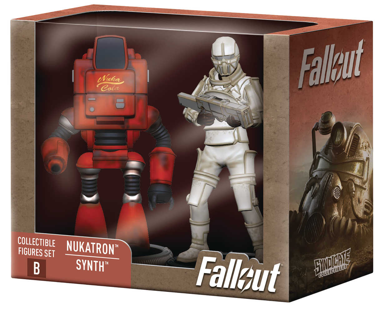 Fallout Nukatron & Synth 3in Figure 2pk Deathclaw Baf