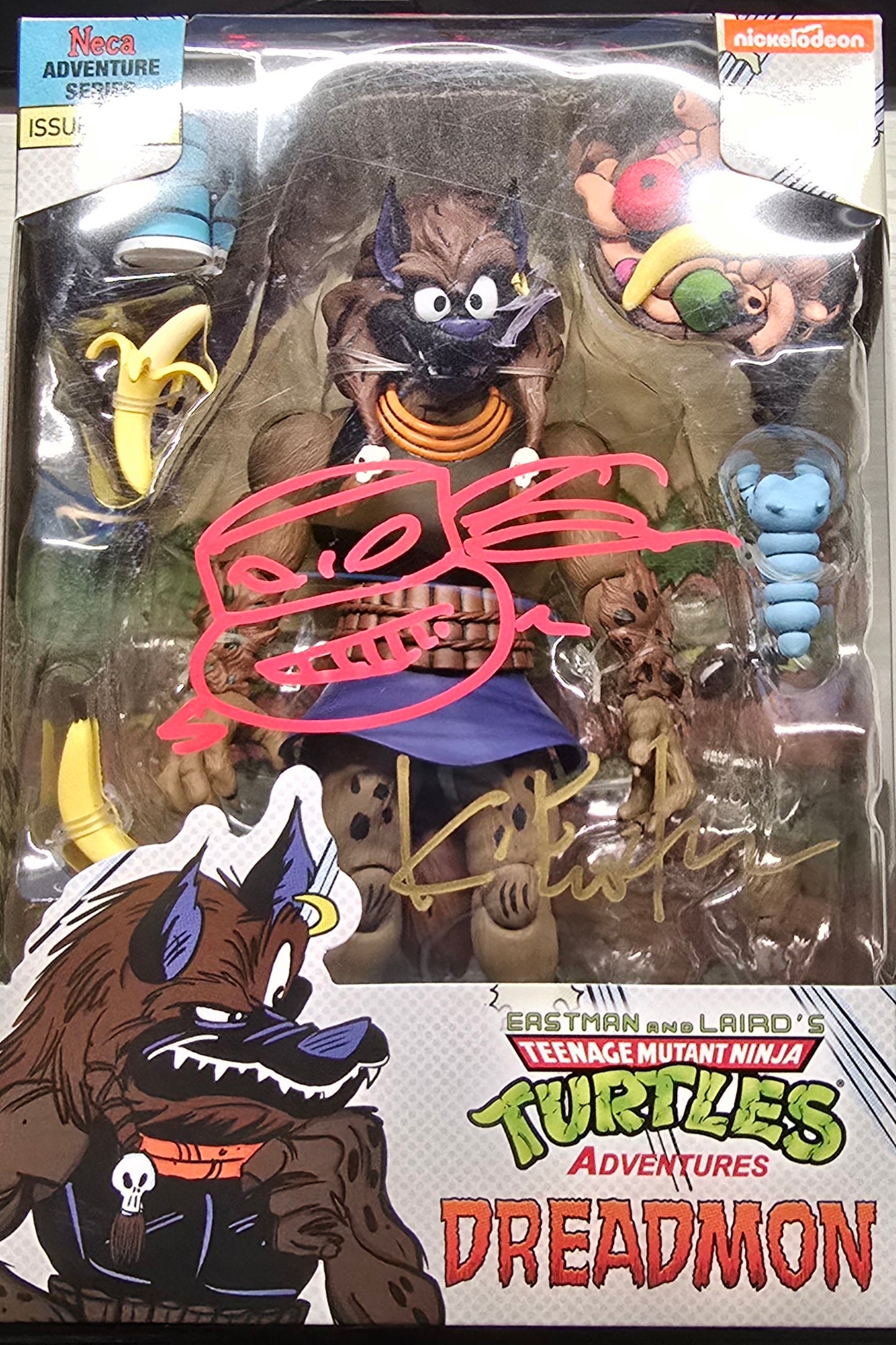 NECA 7" Teenage Mutant Ninja Turtles Adv. Dreadmon SIGNED Eastman Action Figure