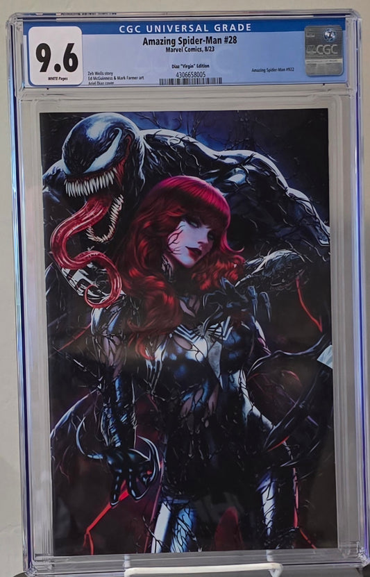 AMAZING SPIDER-MAN #28 2023 DIAZ CGC 9.6