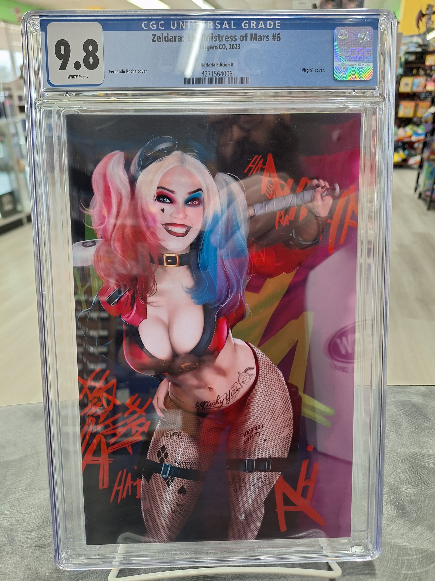 Zeldara The Mistress Of Mars #6 CGC 9.8 Hahaha Edition B Fernando Rocha Virgin