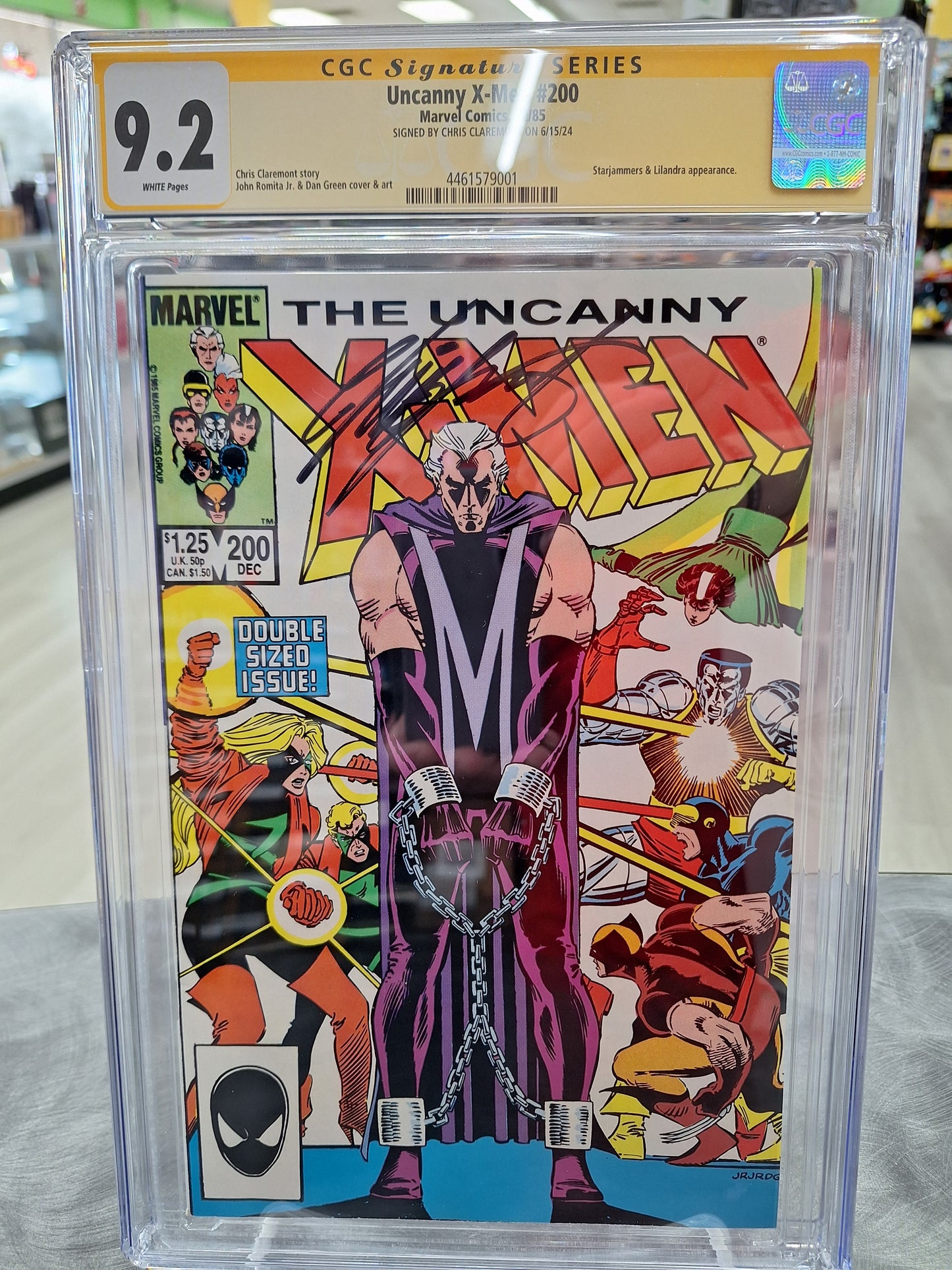 Uncanny X-Men #200 CGC 9.2 Signed Chris Claremont