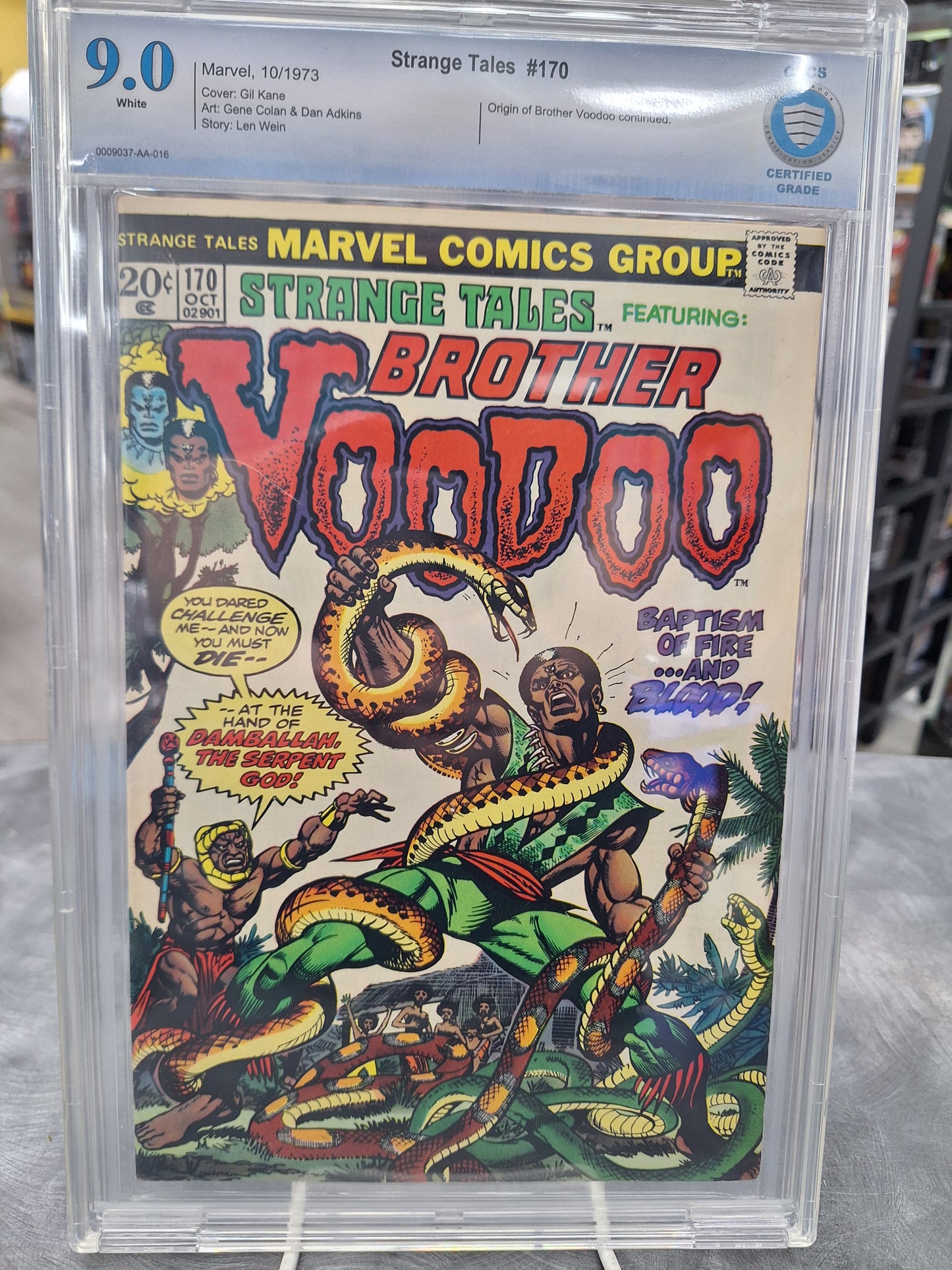 Strange Tales Featuring: Brother Voodoo #170 CBCS 9.0