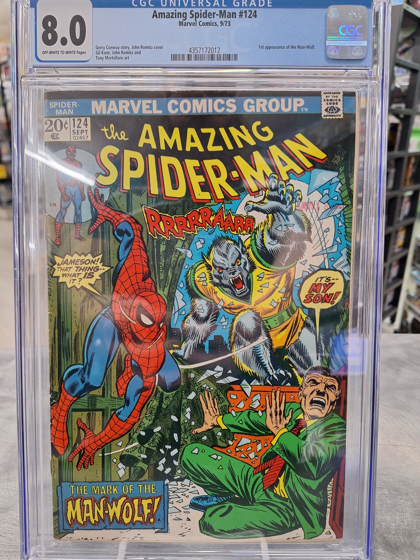 Amazing Spider-Man #124 CGC 8.0