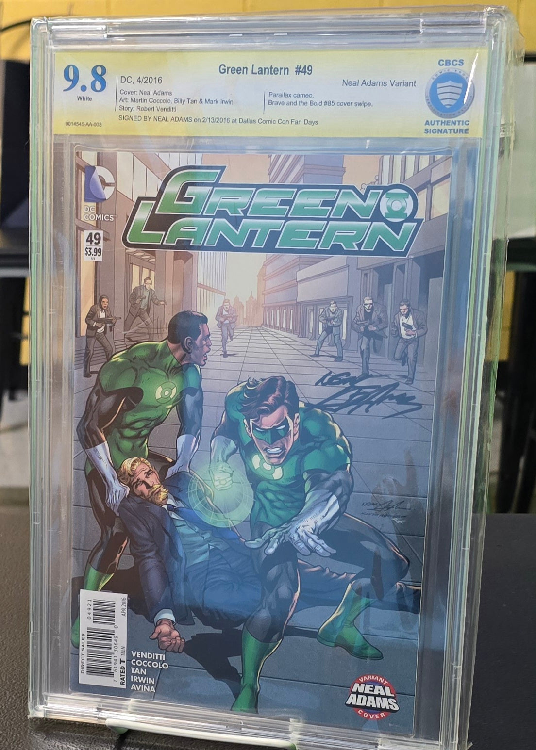 Green Lantern #49 Signed by Neal Adams CBCS 9.8