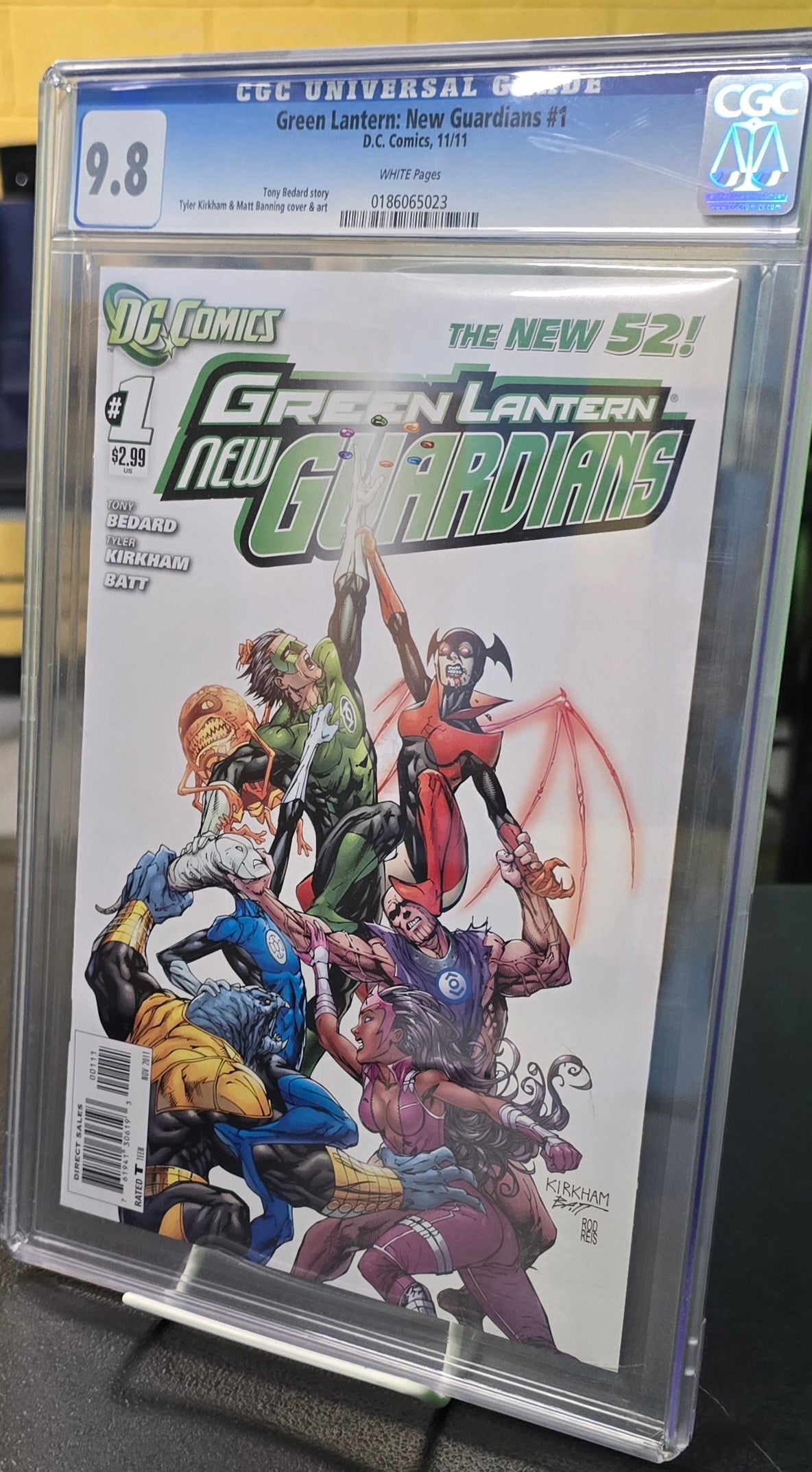 Green Lantern: New Guardians #1 CGC 9.8 Kirkham & Banning Cover