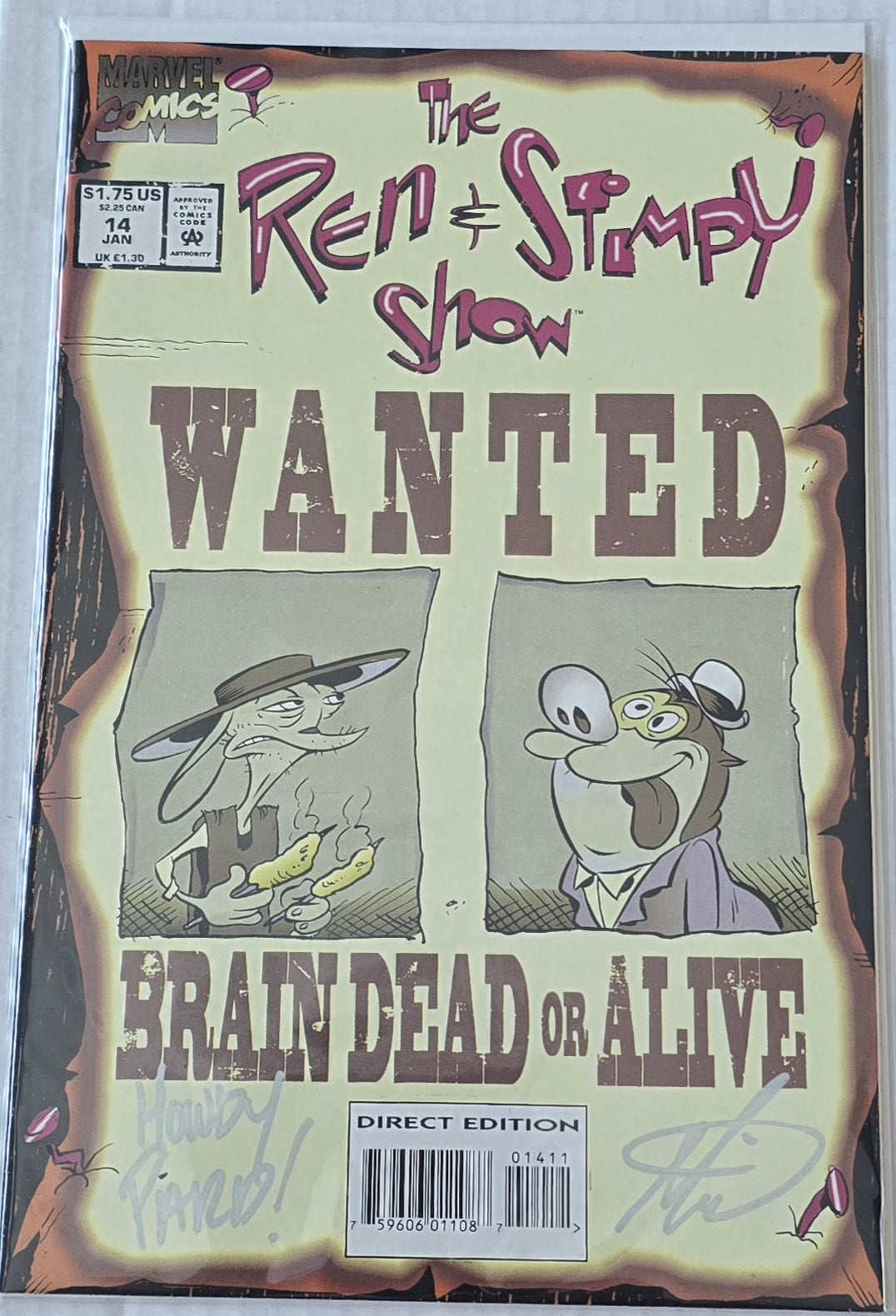 The Ren & Stimpy Show #14 Signed by Mike Kazaleh