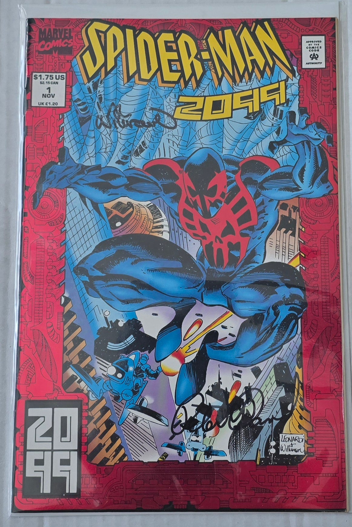 Spider-Man 2099 #1 Signed by Peter David & Al Williamson