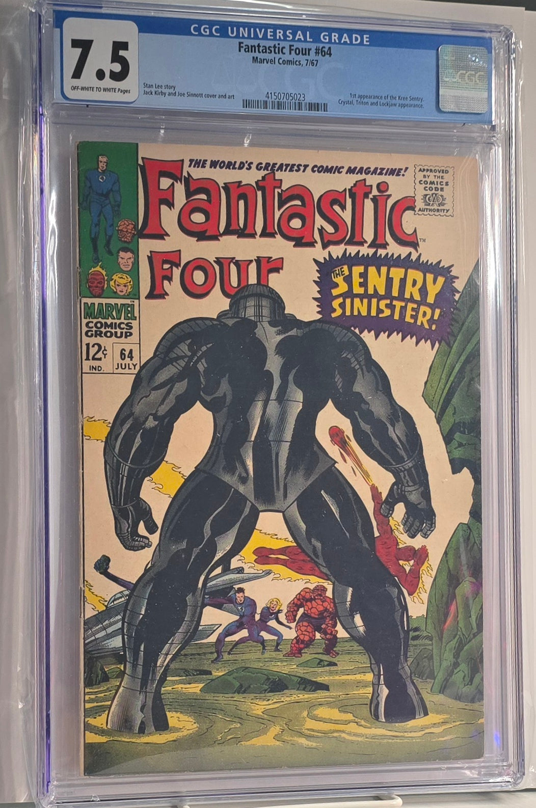 Fantastic Four #64 (1967) CGC 7.5