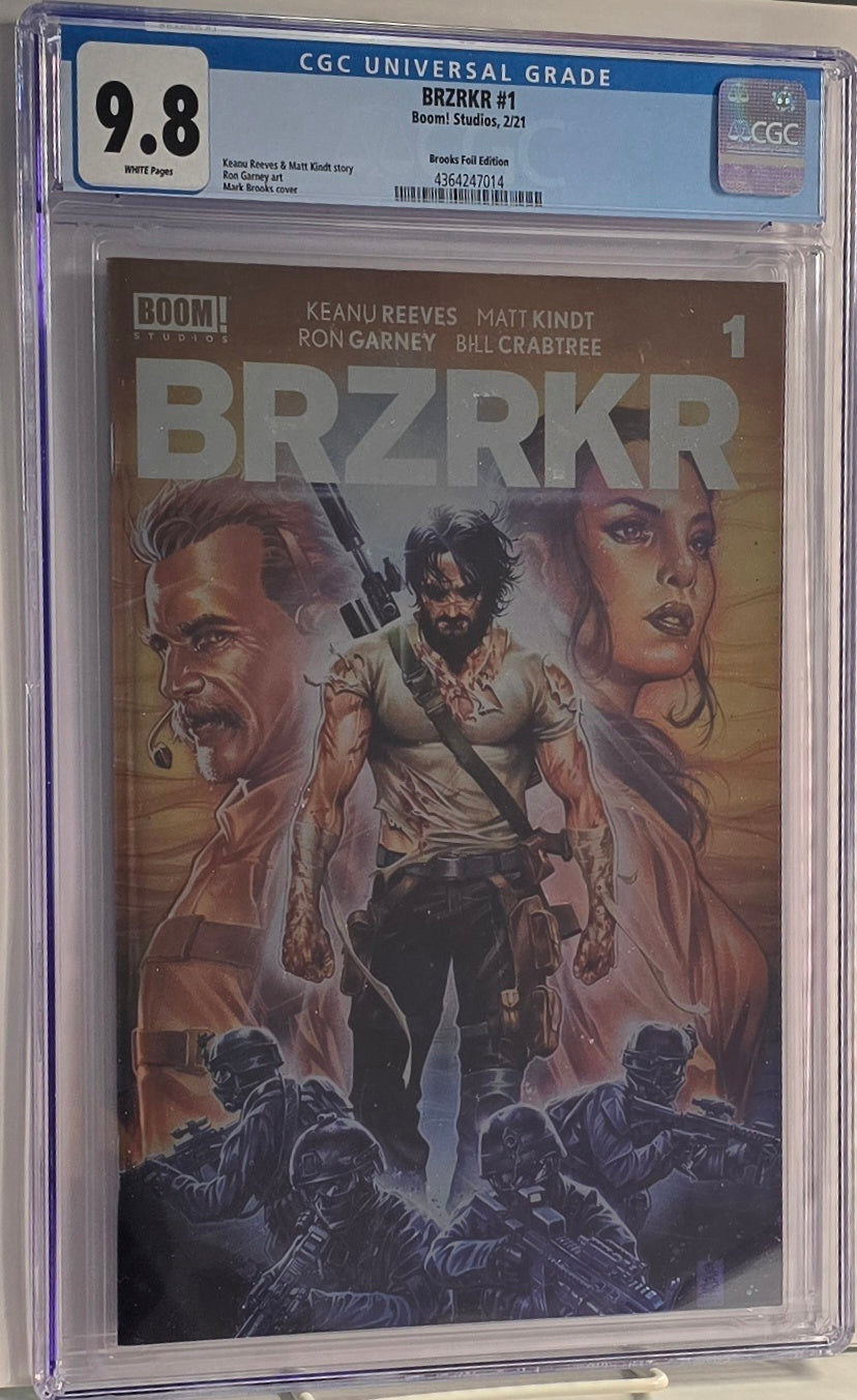 BRZRKR #1 Brooks Foil Edition CGC 9.8