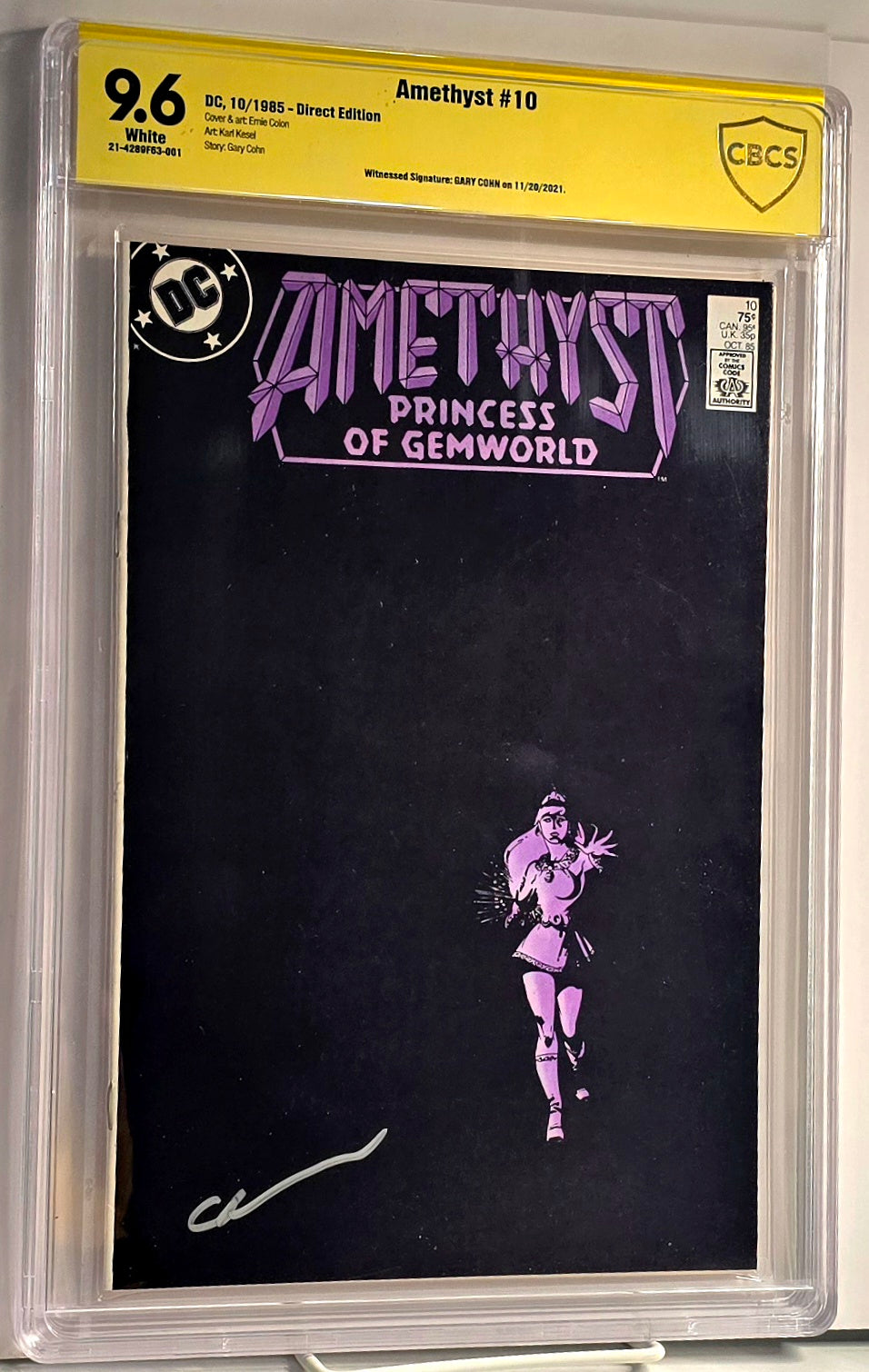 Amethyst #10 Signed by Gary Cohn CBCS 9.6