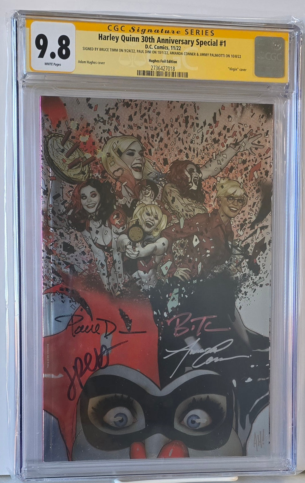 Harley Quinn 30th Anniversary Special #1L (Inc 1:100) Foil CGC SS 9.8