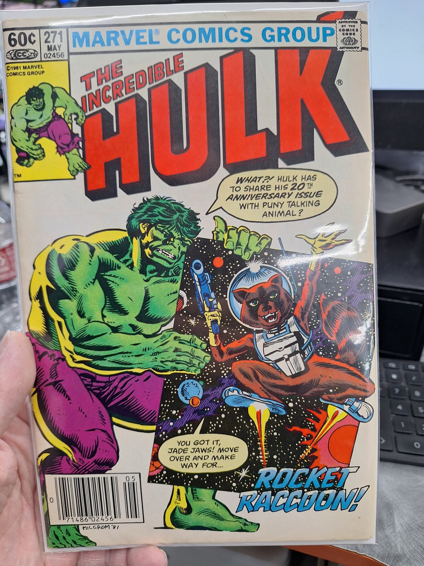 The Incredible Hulk #271 - 1st App Rocket Raccoon