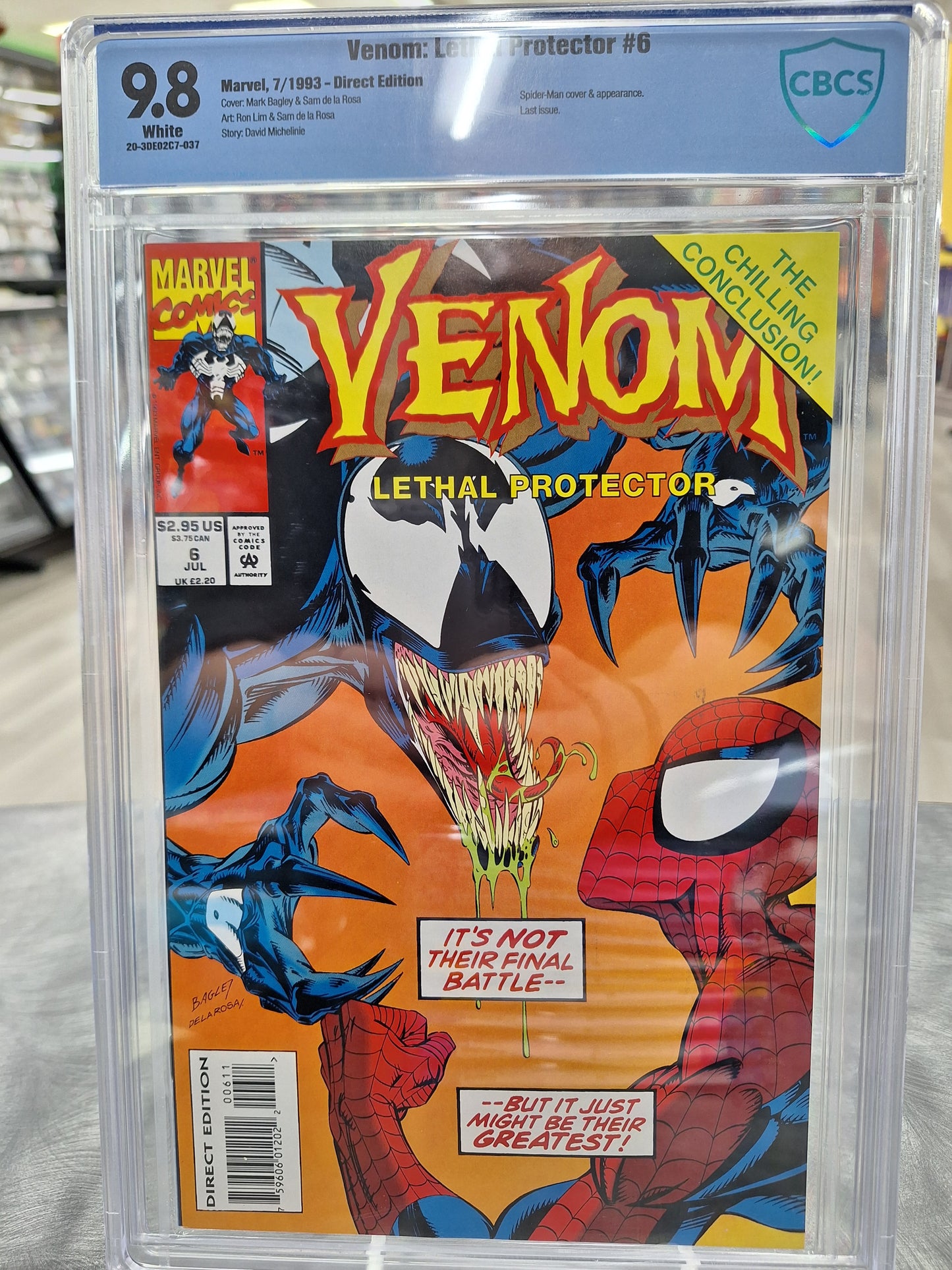 Venom Lethal Protector #1-6 - CBCS 9.8 ALL - 1993