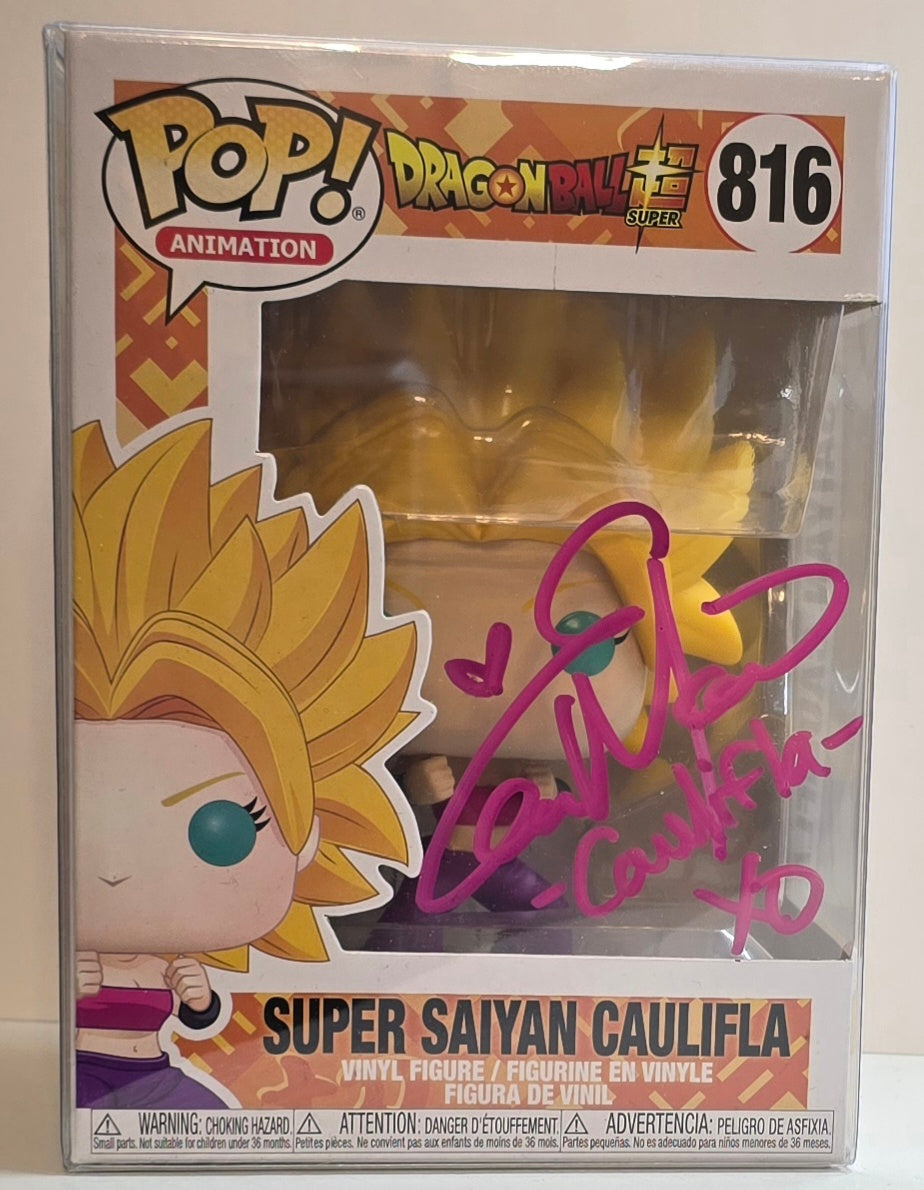 Funko Pop! Animation: Dragonball Super #816 Signed Elizabeth Maxwell (w/coa)