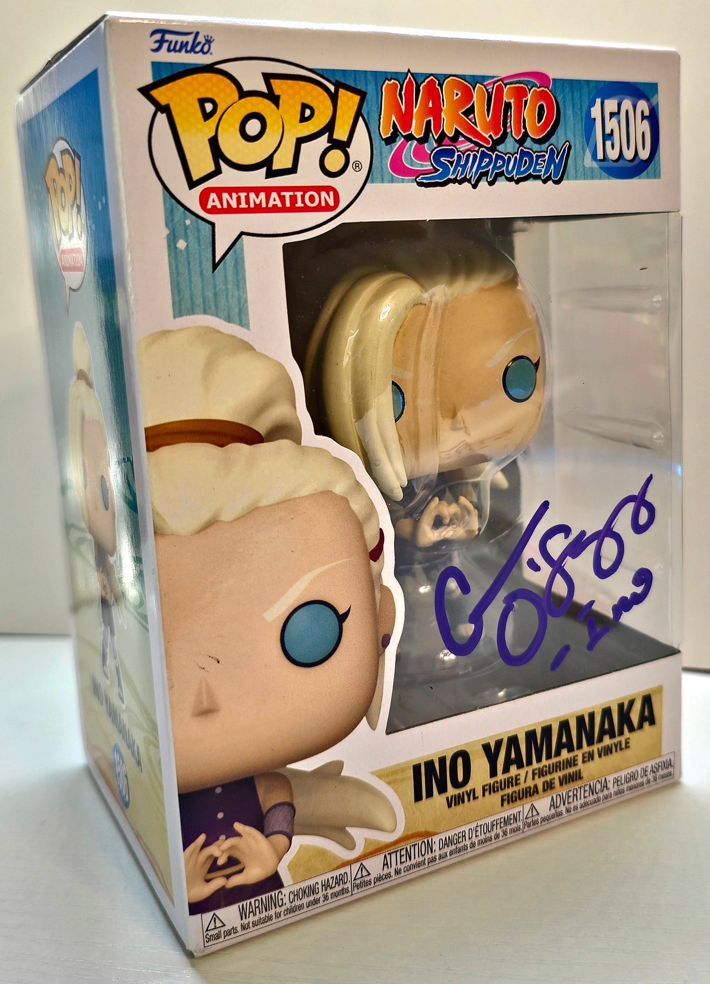SIGNED - Funko Pop! Animation: Naruto: Ino Yamanaka - Signed by Colleen O'Shaughnessey