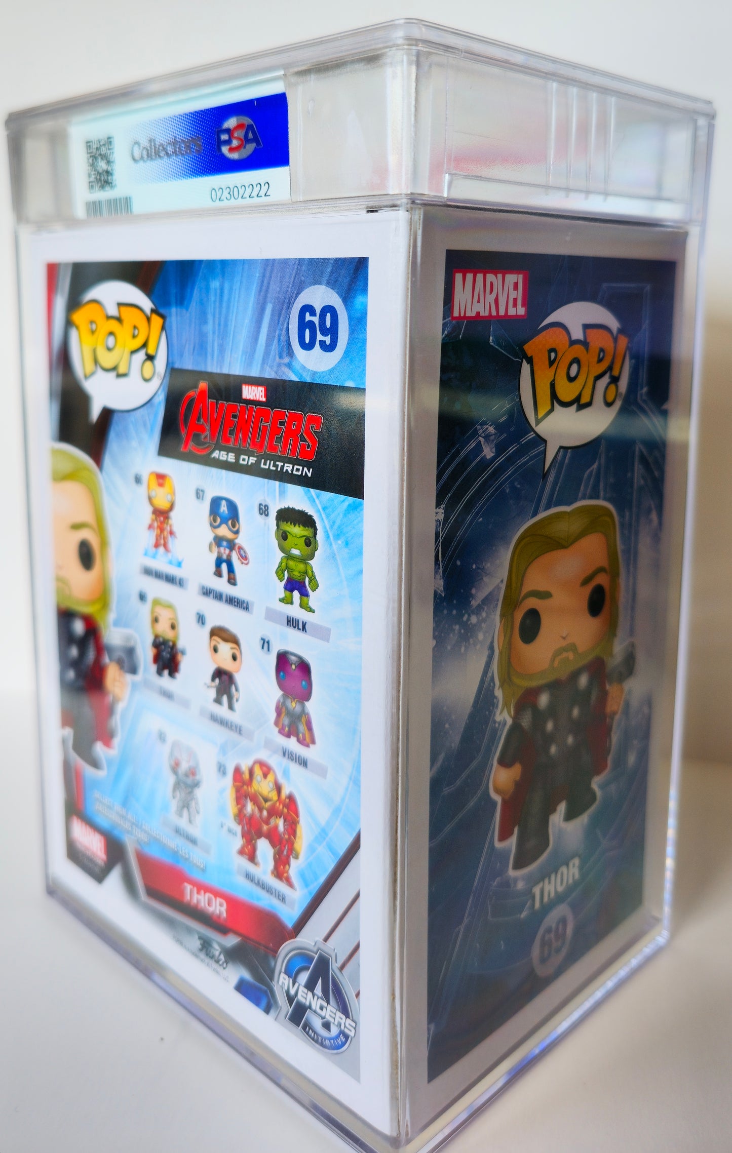 PSA 9: Pop! Avengers AOU: Thor Vinyl Figure #69 - PSA 9