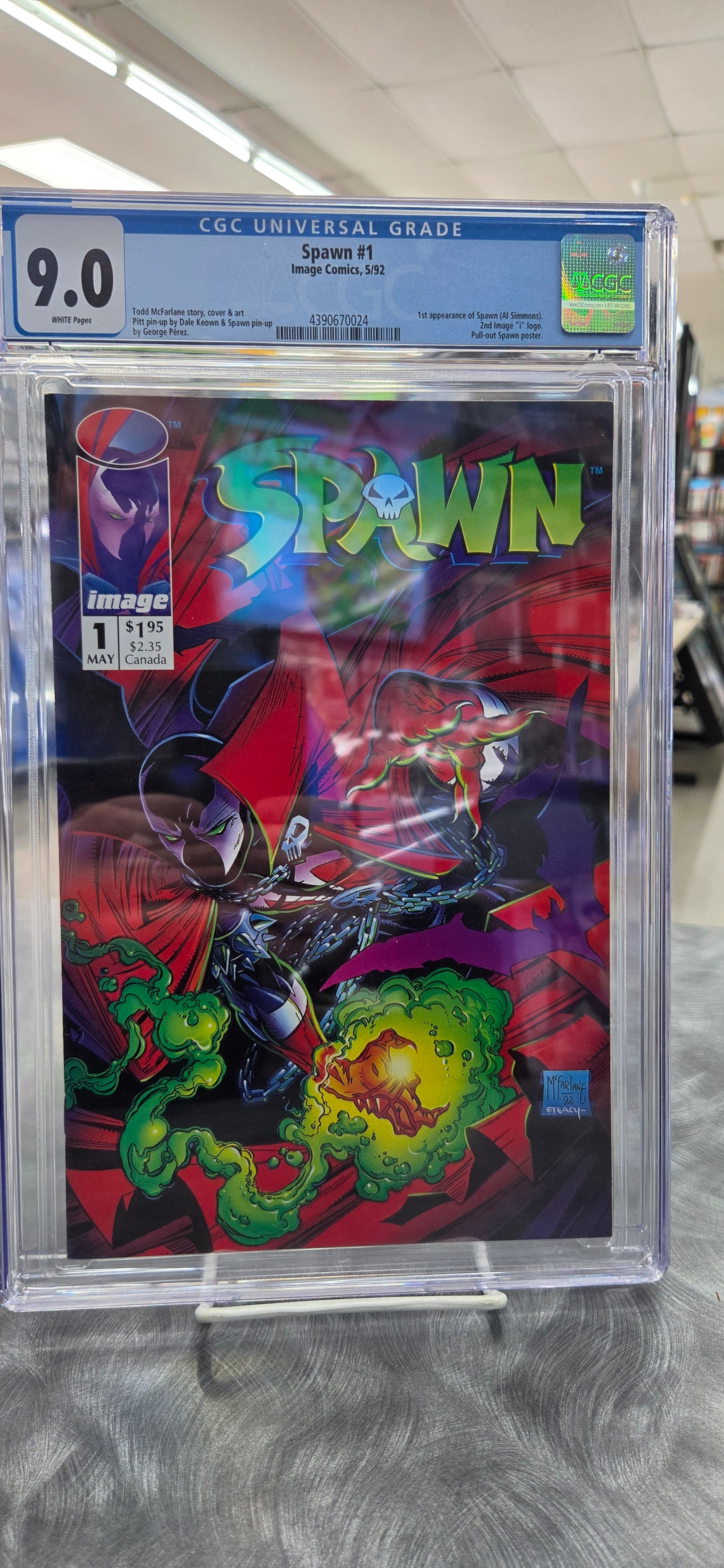 Spawn #1 - CGC 9.0