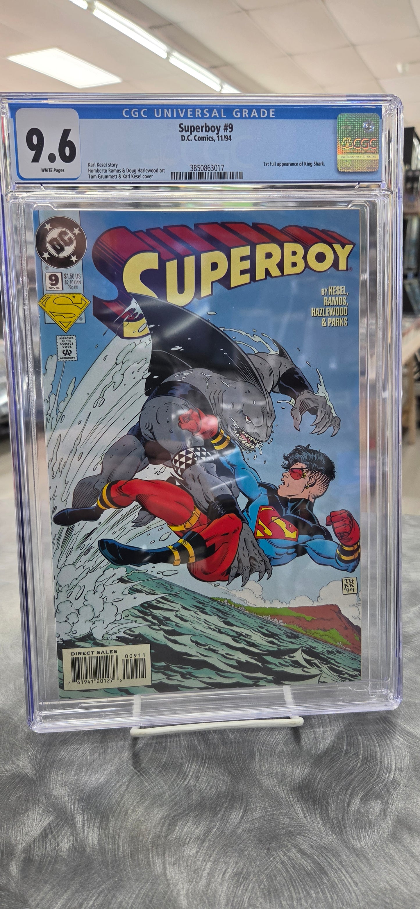 Superboy #9 - CGC 9.6 - 1st App. King Shark