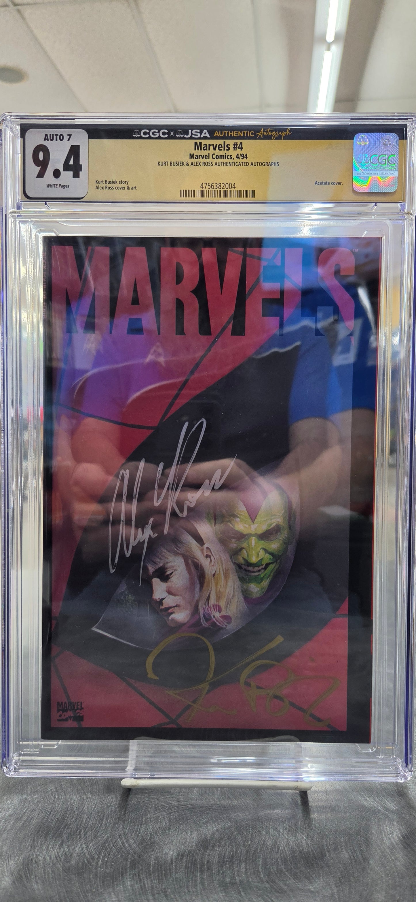 Marvels #4 - CGC 9.4 Signature Series