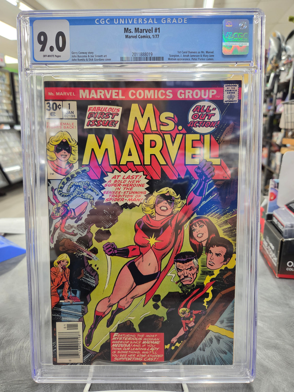Ms. Marvel #1 - CGC 9.0 - 1st Carol Danvers as Ms. Marvel