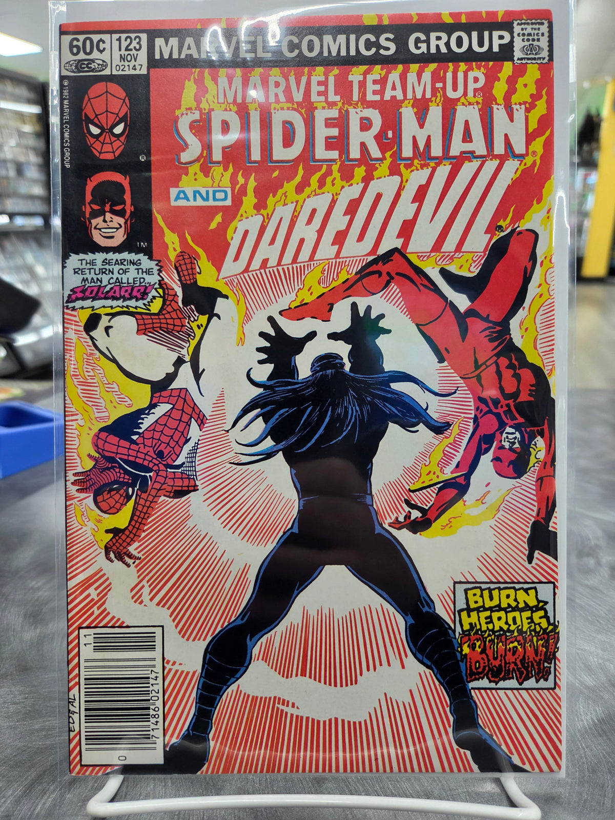 Marvel Team-Up #123 - Signed Kerry Gammill on 1st Page