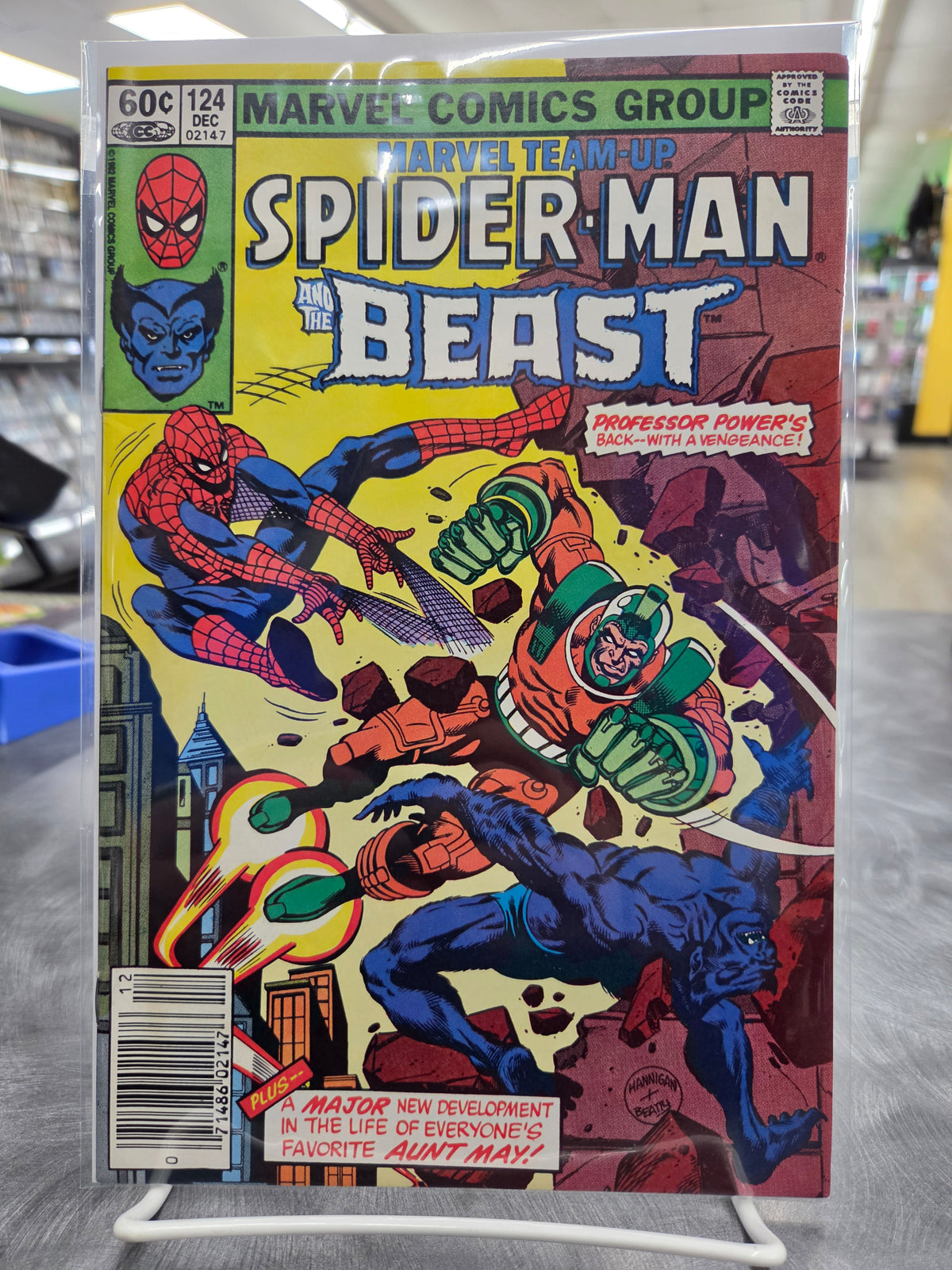 Marvel Team-Up #124 - Signed Kerry Gammill on 1st Page