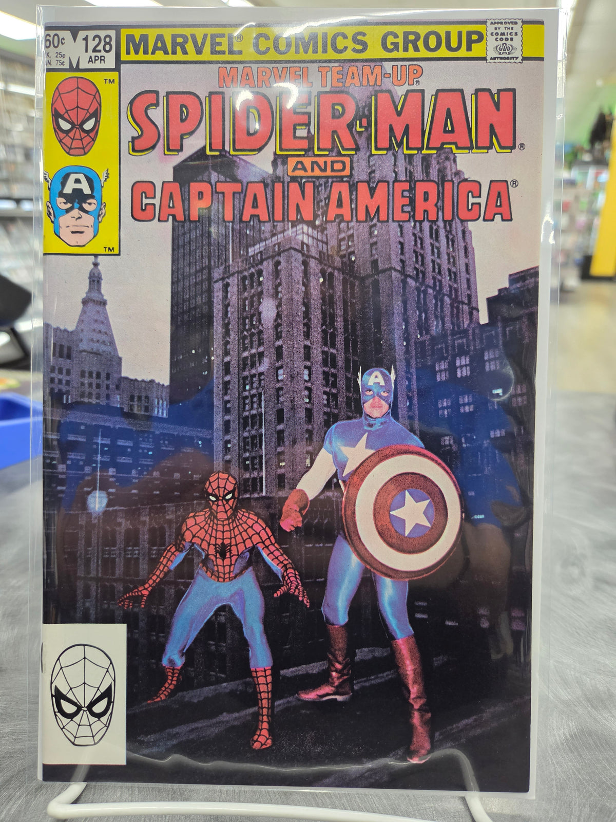 Marvel Team-Up #128 - Signed Kerry Gammill on 1st Page