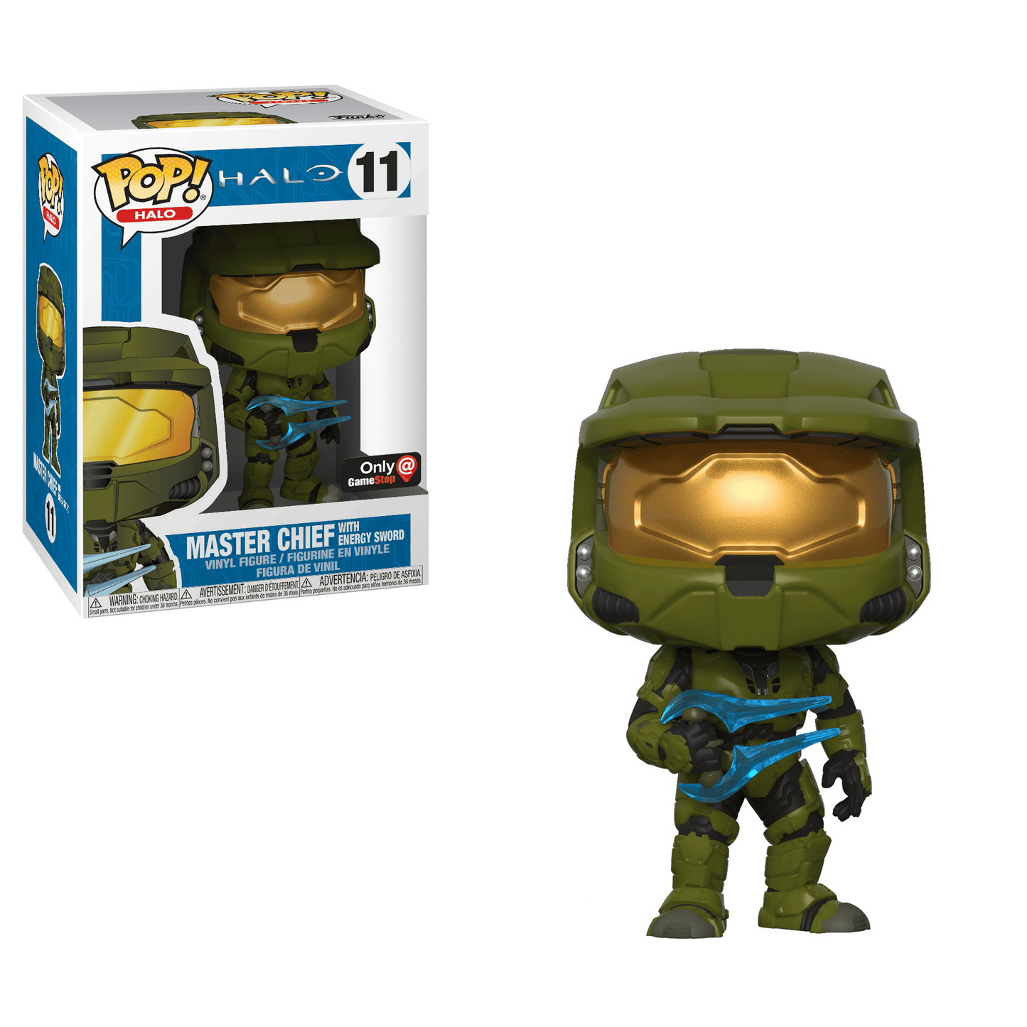 Funko POP! JUMBO: Halo: Master Chief w/ Energy Sword #19 - Game Stop Exclusive