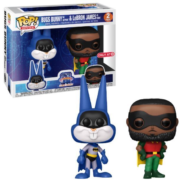 Funko Pop! Bugs Bunny as Batman & Lebron James as Robin (2 Pack) Target Exclusive