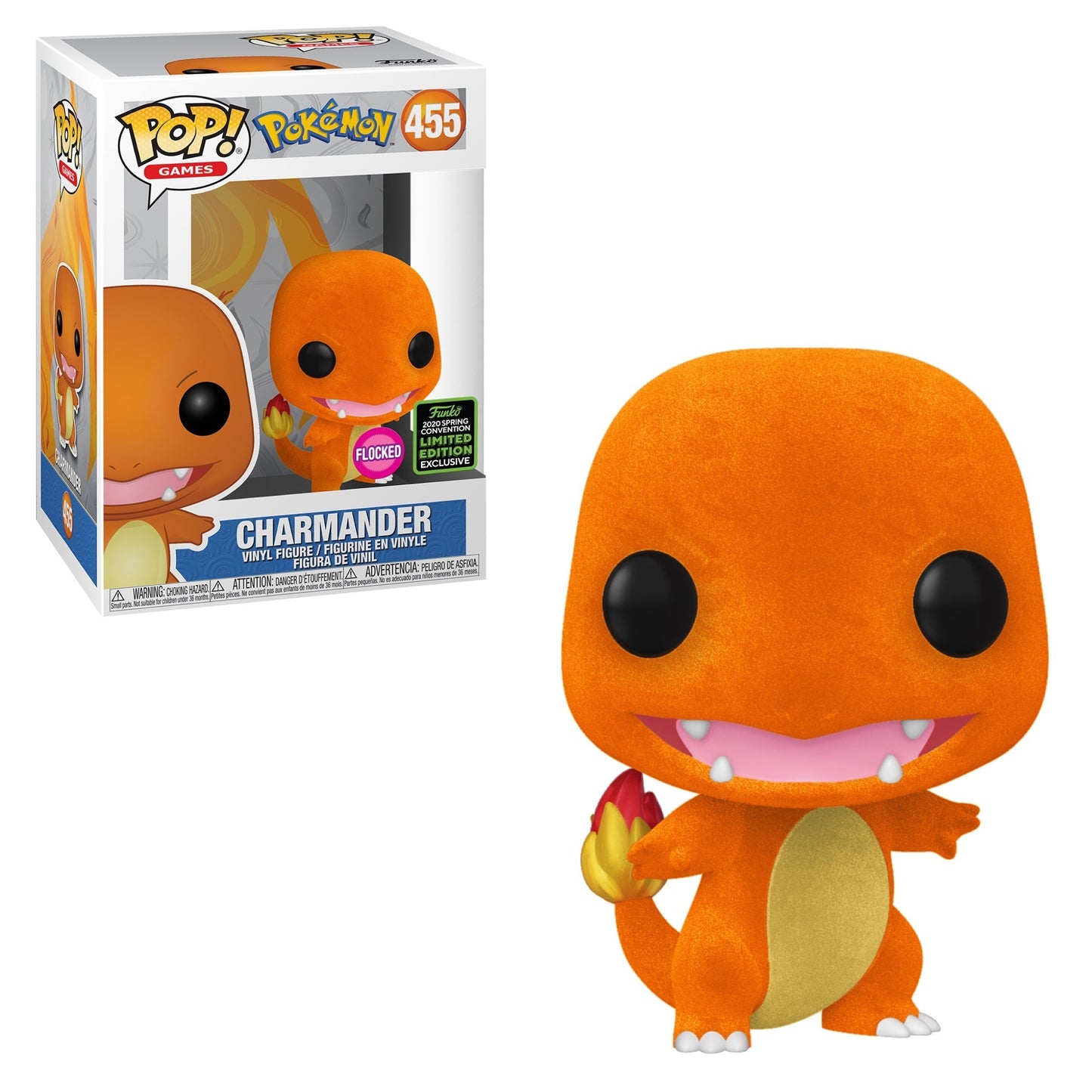 Funko Pop! Games: Pokemon - Flocked Charmander 2020 Spring Con