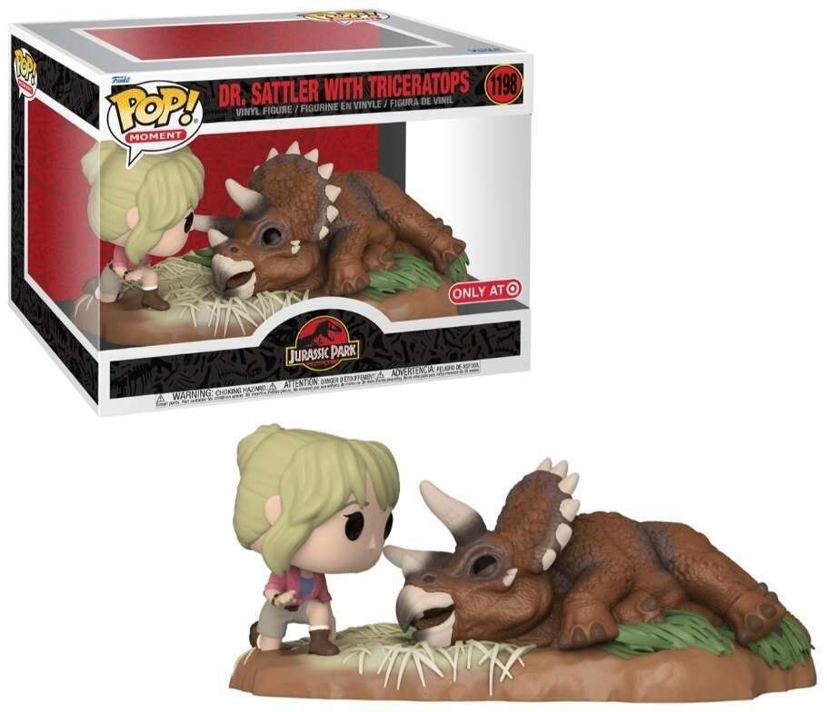 Funko Pop! Moment Jurassic Park Dr. Sattler with Triceratops #1198