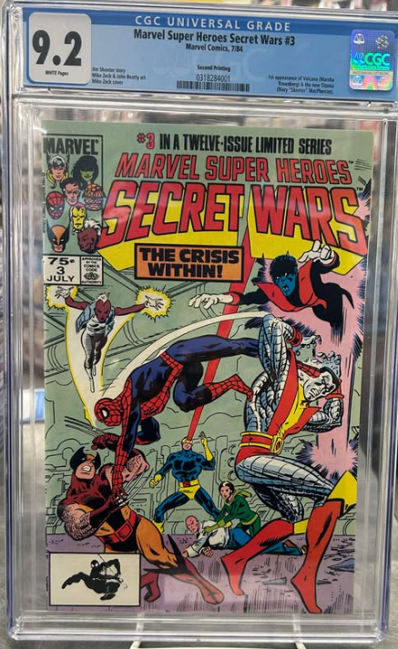 MSH Secret Wars 3 CGC 9.2 2nd PTG