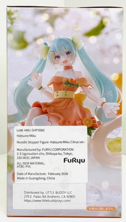 Furyu - Hatsune Miku - Noodle Stopper - Hatsune Miku Citrus Statue
