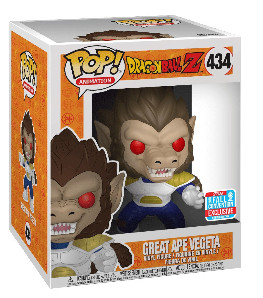 Funko Pop! Super: Animation: Dragonball Z Great Ape Vegeta #434 2018 Fall Convention