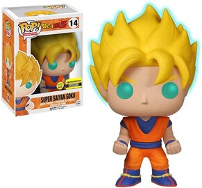 Funko Pop! Animation: Dragonball Z Super Saiyan Goku #14 EE Exclusive (GITD)