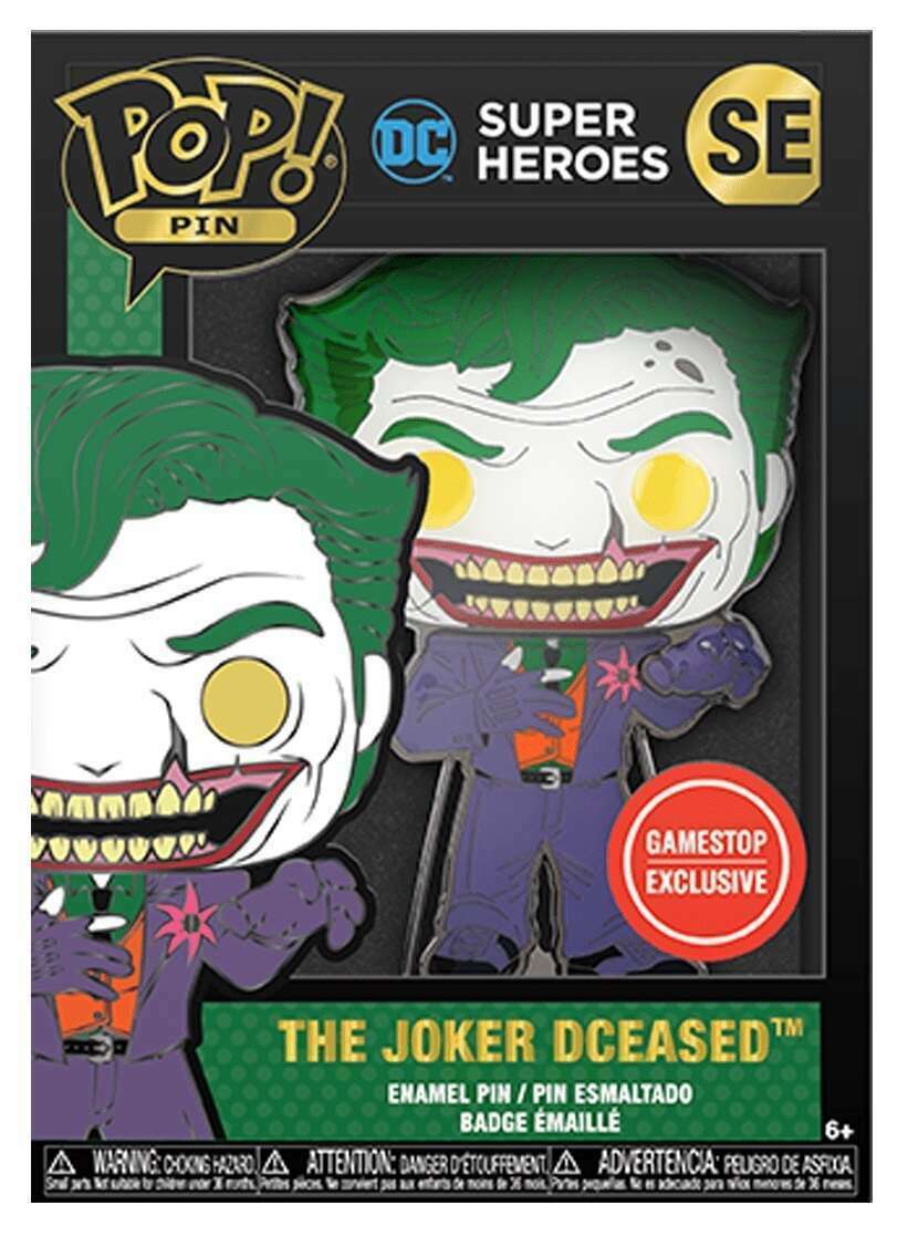 Funko Pop! Super Heroes: The Joker Dceased #SE Gamestop Pin