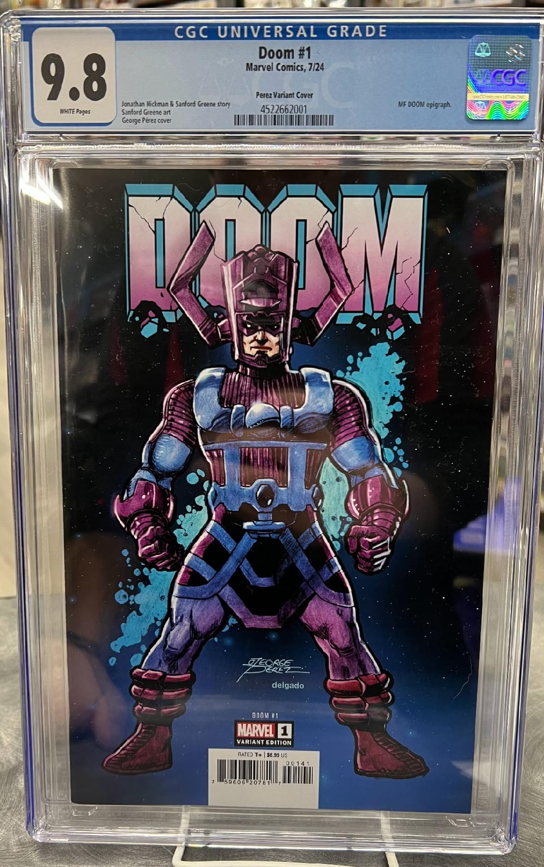 Doom #1 Marvel Comics 7/24 George Perez Cover 9.8