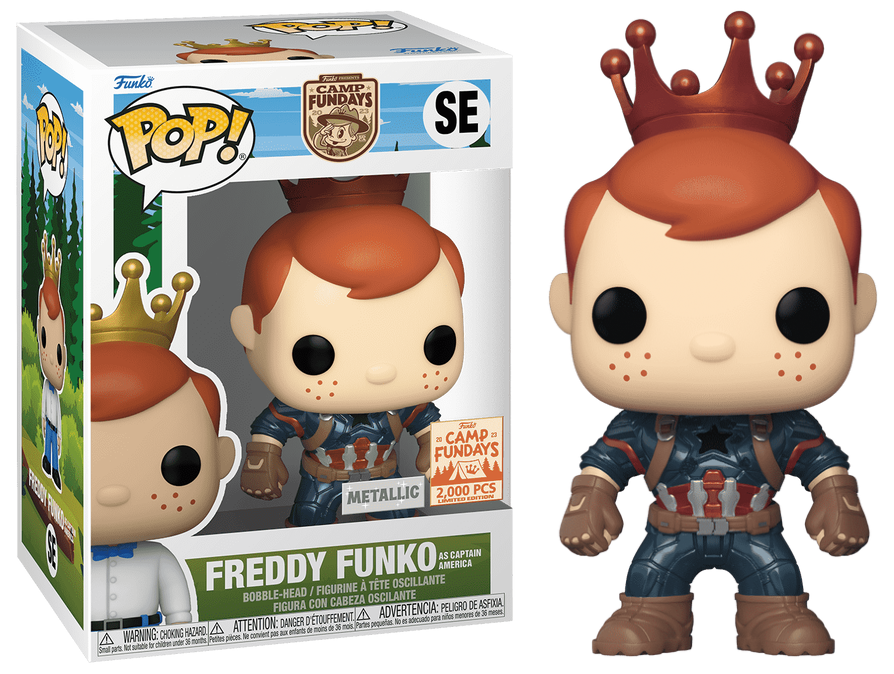 Funko Pop! Camp Fundays Freddy Funko as Captain America