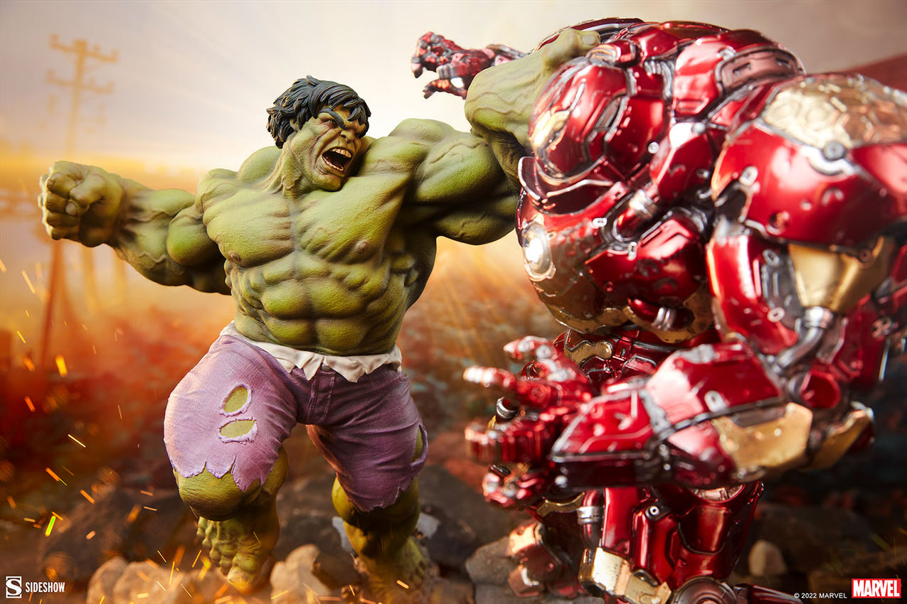 Hulk vs Hulkbuster Statue by Sideshow Collectibles