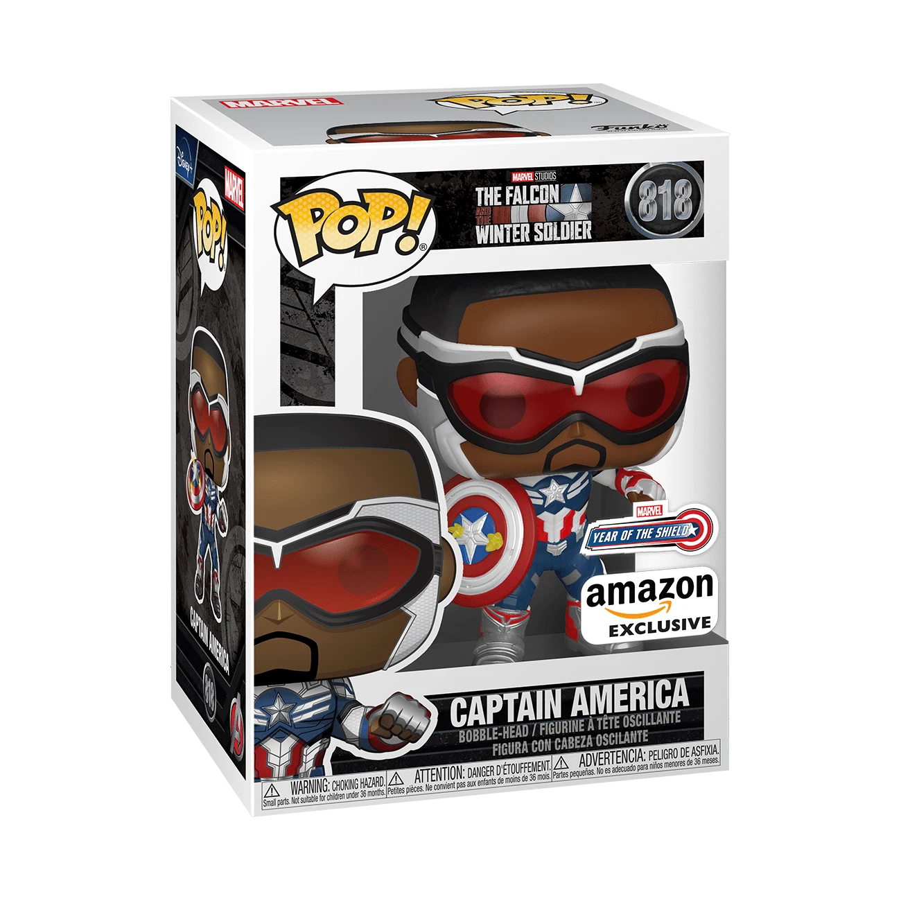 Funko POP! Marvel The Falcon & Winter Soldier Captain America with shield #818