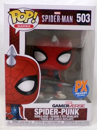 Funko Pop! 2019 Games Insomniac Games Spider-Man 503 Spider-Punk PX Previews