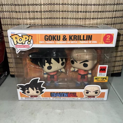 Funko Pop! Dragon Ball - Goku & Krillin 2 Pack Hot Topic Anime Expo Figures