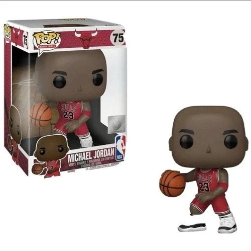 Michael Jordan Funko Pop! Basketball #75 Vinyl Jumbo 10" Bulls Red Jersey