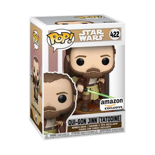 Funko Pop! Vinyl: Star Wars - Qui-Gon Jinn (Tatooine) - Amazon (AM) (Exclusive)