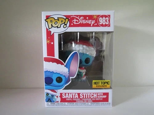 Funko Pop! Vinyl: Disney - Santa Stitch with Scrump - Hot Topic (Exclusive) #983