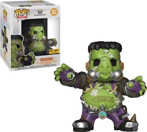 Funko Pop! Vinyl Super 6 in: Overwatch - Roadhog (6 inch) - Hot Topic 382